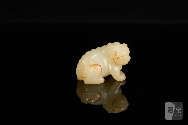 Lot1066 清 白玉狮子 - 图2